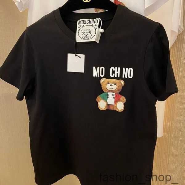 T-shirt da uomo Moschino Designer Estate Marchi di lusso italiani Uomo e donna Girocollo Maniche corte Moda Stampata Vestibilità ampia Cotone Top per il tempo libero all'aperto 13yh 5 09YV