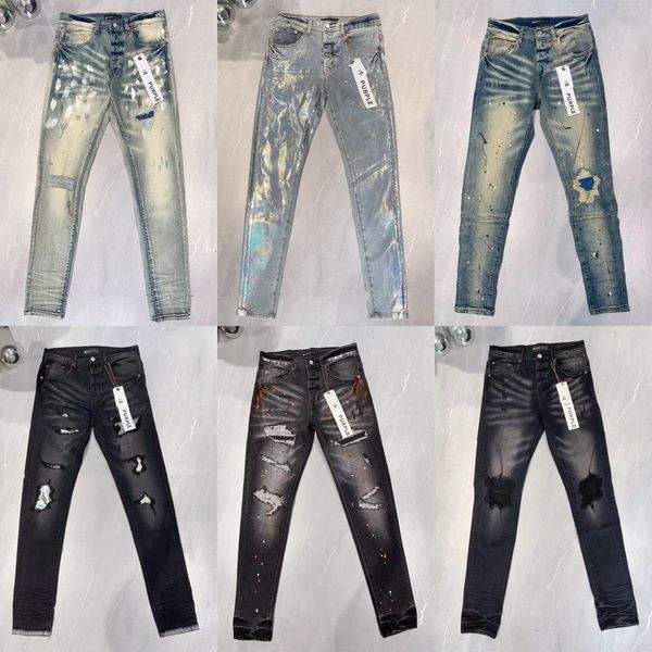 2023new homens jeans buraco luz azul escuro cinza itália marca homem calças compridas calças streetwear denim magro reto motociclista jean para d2 bordado de alta qualidade rasgado