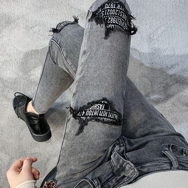 Женские джинсы Женские брюки с высокой талией осенние колготки карандашо