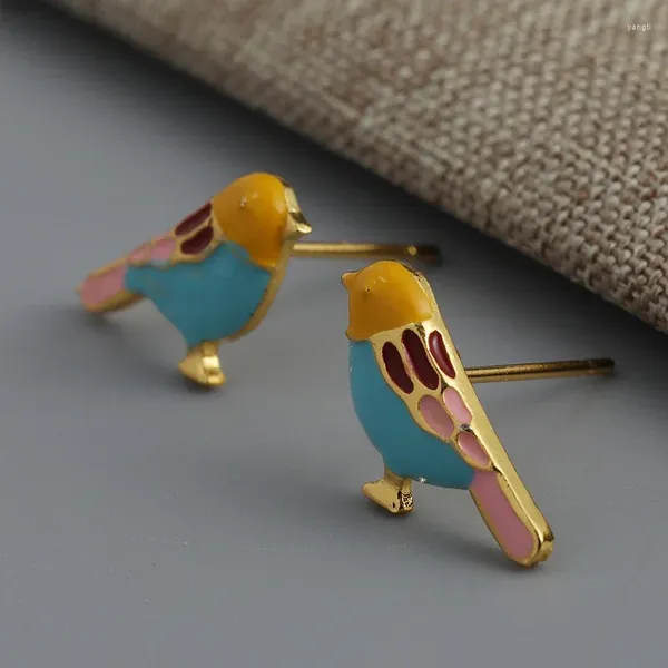 Baumelnde Ohrringe, einzigartiger kleiner Vogel, Quaste, Kristall, lang, hängender Kolibri, für Frauen, eleganter Mädchen-Anhänger-Ohrring-Schmuck