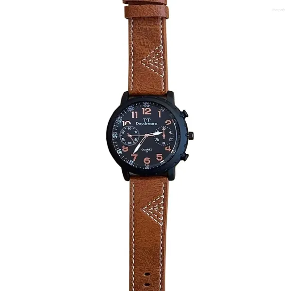 Armbanduhren Großes Zifferblatt Herren Business Sportuhr Gürtel Quarz Minimalist Digital Trend Westeuropäische Armbanduhr Reloj Hombre