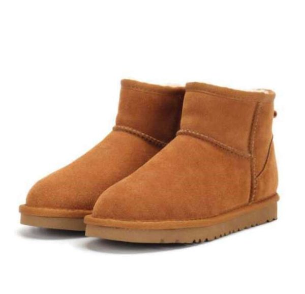 Botas Venda Quente Australiano Clássico Quente EUA Bota de Neve Inverno Pele Completa Fofo Peludo Cetim Tornozelo Sapatos Na moda