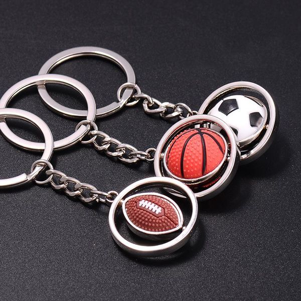 Keychains Adojewello Futebol Keetchain Basketball Key Chain Soccer Keyring Gift para Holder de Fan Wholes