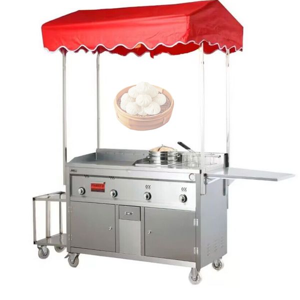 Multifunktionaler Snackwagen-Grill, mobiler Imbisswagen, bewegliche Fast-Food-LKWs, Gasfritteuse für Snack-Food-Maschinen