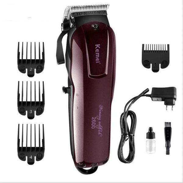 Máquina de cabelo de cabelo sem fio elétrica profissional Cabelo de cabelo recarregável barbeiro barbeiro cortador de cabeça barbeador barbeador cortado245q