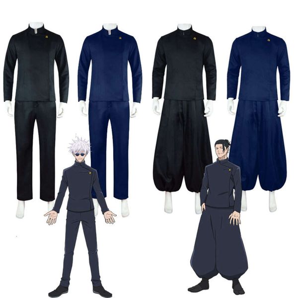 Jujutsu Kaisen Gojo Satoru Costume e occhiali da sole Get Suguru Cosplay Uniforme Suit Accessori per parrucche anime Cosplayer