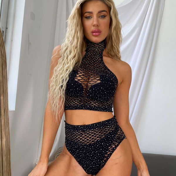 Sexy traje sexo traje malha alta elástica oco sexy sutiã calcinha conjunto lingerie pura collant transparente roupa interior pornô