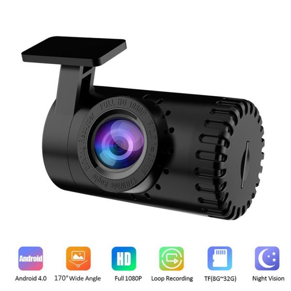 FHD 1080P Auto Dvr Mini Versteckte Dash Cam Vorne Hinten Kamera DVR Detektor mit USB ADAS Video Recorder 24H Parkplatz Monitor