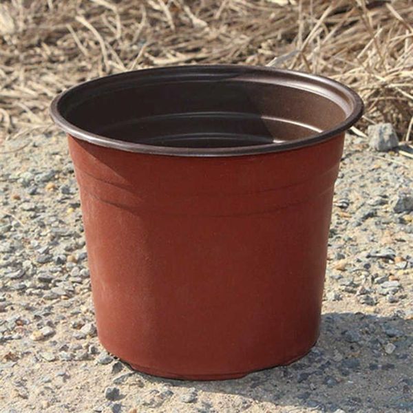 100 pz vaso di fiori di plastica vaso di vivaio piantine di fiori contenitore di piante da giardino piantare semi di piante in crescita scatola di stoccaggio 2106152510