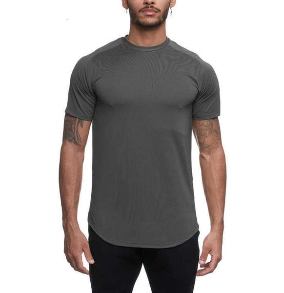 Marke Herren-T-Shirts Designer luluYoga Lässiger Lauf-Fitnessanzug Kurzarm-Stretch-Sport-T-Shirt Atmungsaktiv Schweißabsorbierend Schnelltrocknend Lulus Neuer Stil