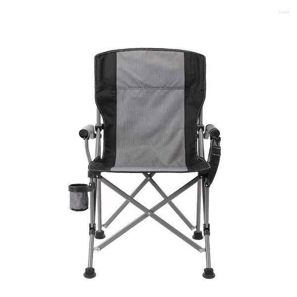Móveis de acampamento wman grande capacidade para armazenamento de bolso lateral cadeira de jardim cadeira dobrável cadeiras dobráveis ​​ao ar livre Banco de acampamento