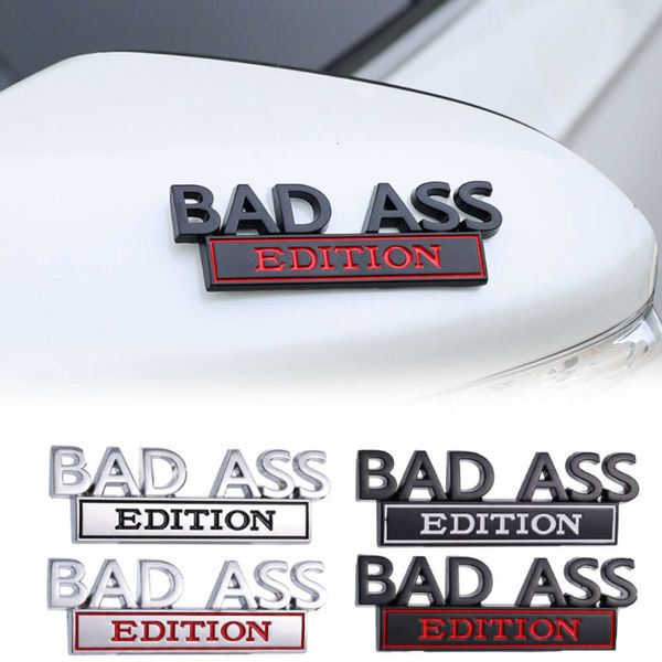 Upgrade BAD ASS Edition Emblem 3D Metall Auto Dekoration Aufkleber Frontgrill Haube Kotflügel Kofferraum Auto Körper Motorrad SUV DIY Aufkleber