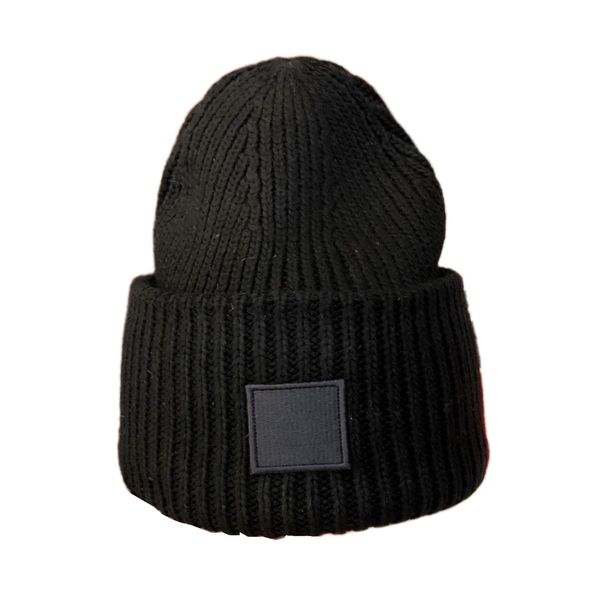 Kış Şapkası Beanie/Kafatası Kapakları Sıcak Şapka UNISEX Kadınların Sonbahar ve Kış Yün% 100 Çift Katmanlı Sıcak Sküller Yün Sıcak Örgü Şapka Bonnet