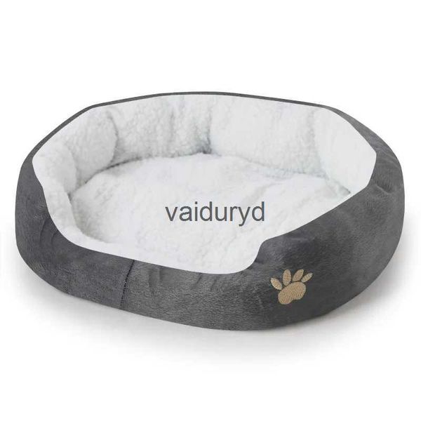 Camas para gatos Móveis para filhotes de cachorro Almofada de dormir Cobertor redondo ou elíptico Cama de lã adequada para gatos Filhotes de cachorro Casa de cachorro Ninho macio Cestasvaiduryd