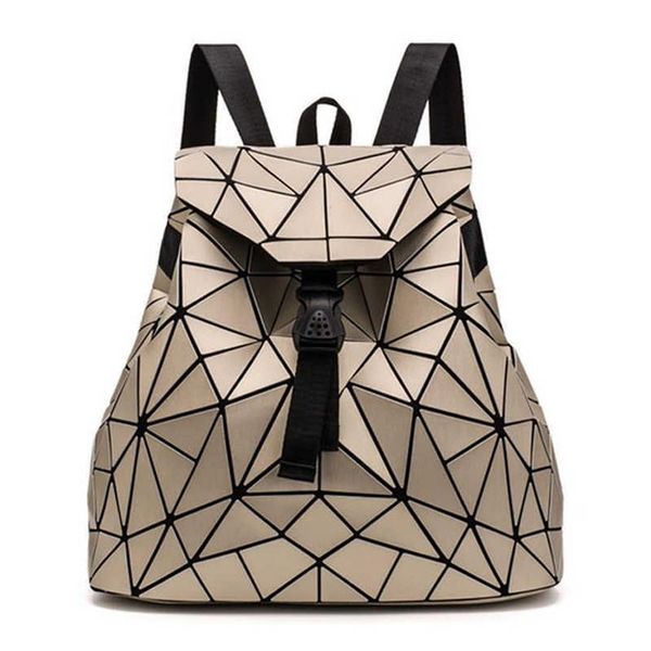 2020 Yeni Kadın Hologram Sırt Çantası Geometrik Backpacks Kızlar Kadınlar İçin Omuz Çantaları Seyahat Omuz Çantaları Tasarımcı Lüks Mochila Mujer X052260T