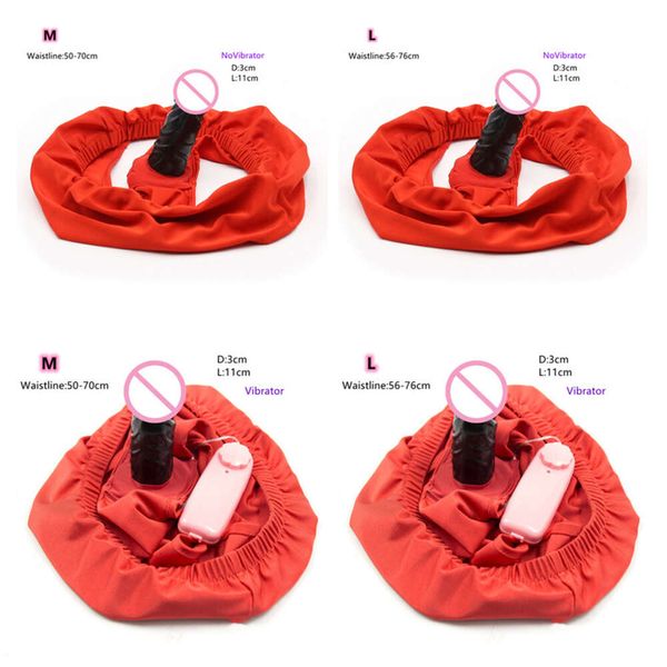 Produtos de massagem wearable masturbação castidade roupa interior de calças de couro calcinha pênis com silicone vibrador vaginal plug brinquedos sexy para mulher