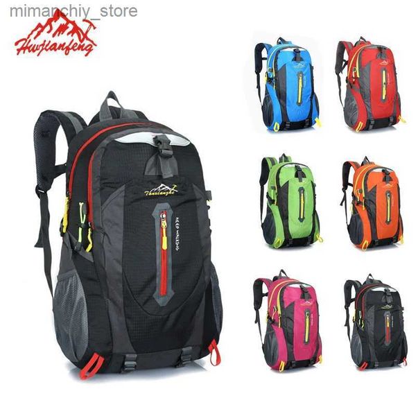 Sacos ao ar livre ao ar livre esporte masculino mochila de viagem feminino montanha esqui montanhismo caminhadas escalada acampamento esqui esporte saco mochila q231130