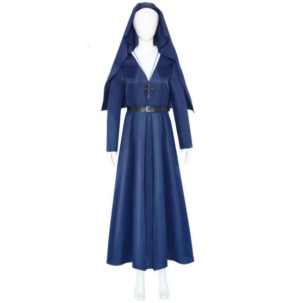 Drama mrs davis cosplay traje halloween freira vestidos ficção científica ação série de tv roupas desempenho feminino