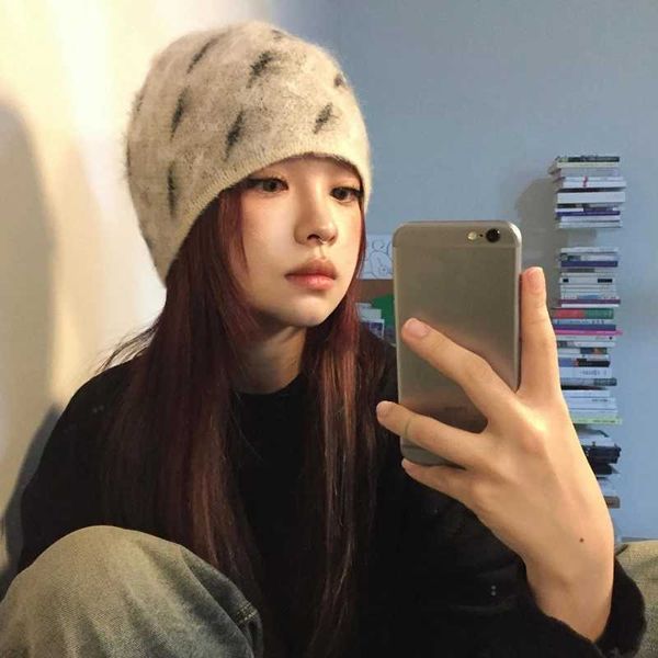 Gestrickte Schwarze Mützen Hüte Für Frauen Koreanische Mode Streetwear Damen Winter Zubehör Neue Hut Männer Beanie Sport 230920