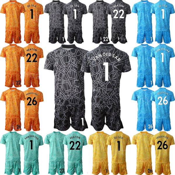 Club Team Masculino Futebol Goleiro 24 Andre Onana Jersey Set 2022-23 Manga Longa David de Gea Sergio Romero Peter Schmeichel Edwin van der Sar Camisa de Futebol ManLian