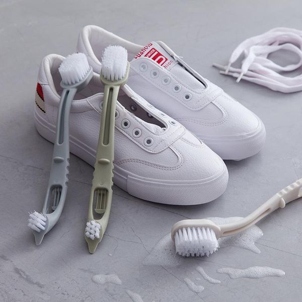 Kleideraufbewahrung Kleiderschrank Doppelende Schuhe Bürstenreiniger Reinigung Sneaker Weiß Kit Multifunktions-Haushaltswäsche WerkzeugKleidung