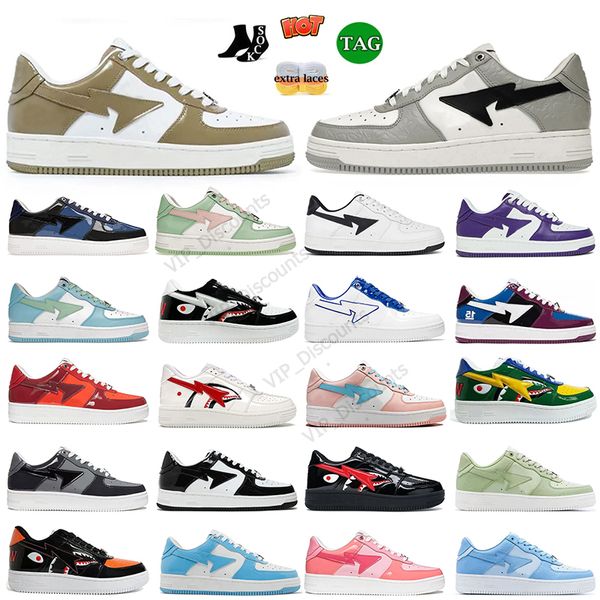 Große Größe 13 Laufschuhe für Männer Frauen Trainer Schwarz Lackleder Blue Shark JJJJOUND X White Navy Pastel Pack Sax Pink Green Sneakers Sk8 Sta Sports Outdoor Jogging