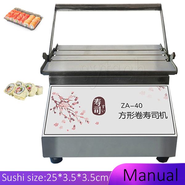 Manual de aço inoxidável comercial Sushi fabricante de rolos fabricantes de máquinas de sushi arroz fabricante de bolas para sushi