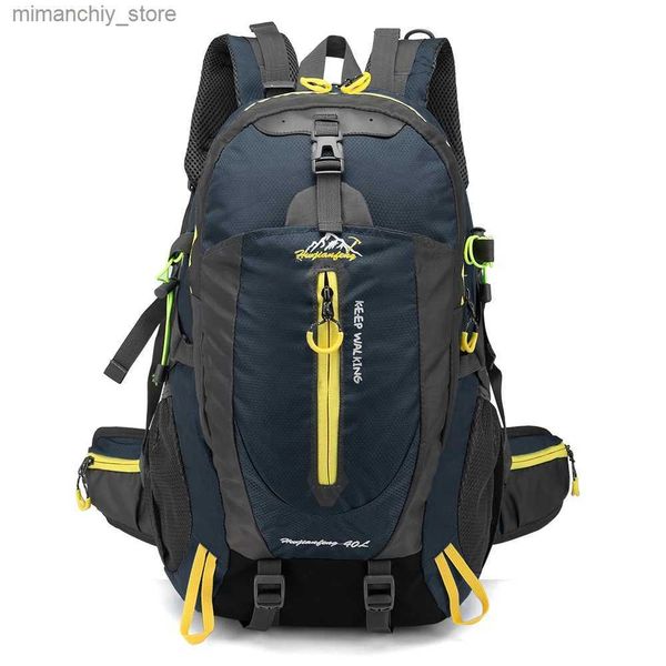 Sacos ao ar livre 40L À Prova D 'Água Escalada Tática Mochila Viagem Caminhadas Mochila Laptop Daypack Trekking Mochila Ao Ar Livre Homens Mulheres Esporte Saco Q231130