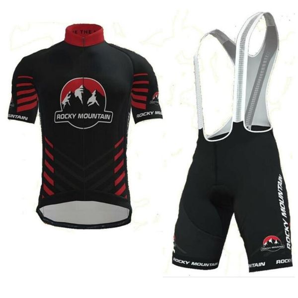 2023 Pro Team Rocky Mountain Cycling Jersey Respirável Ropa Ciclismo 100% Poliéster Roupas baratas-China com Coolmax Gel Pad Short316Z