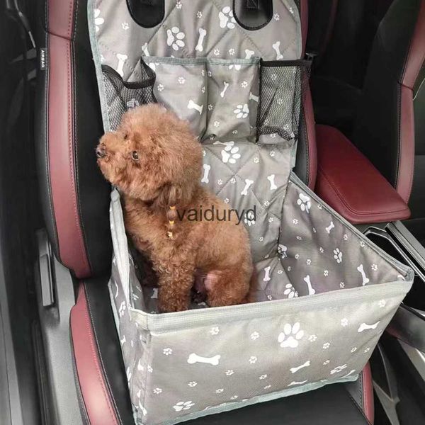 Capas de assento de carro para cães com bolsos de armazenamento à prova de arranhões Durável Pet Booster Front para pequeno a médio