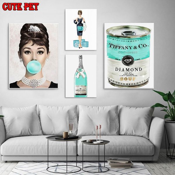 Stitch Diamond Bordado moderno pop Art Audrey Hepburn estilo estético Diy Diamond Painting Stitches Cruz