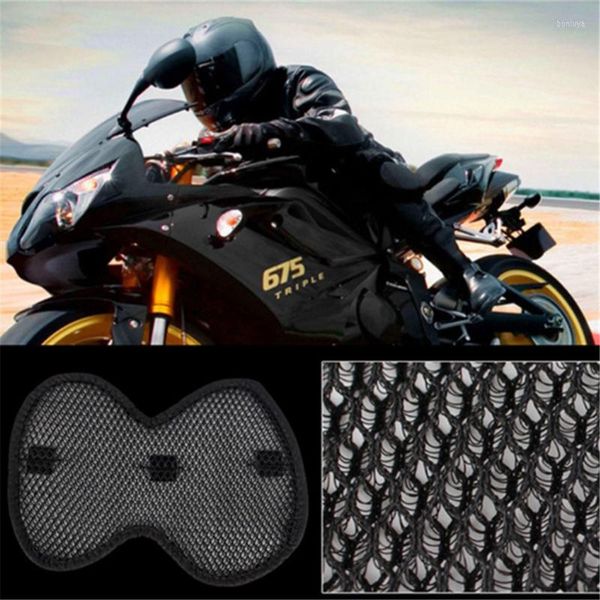 Caschi da moto Casco da veicolo Imbottitura nera Imbottitura in rete a nido d'ape 3D Fodera isolante Guarnizione traspirante resistente al calore