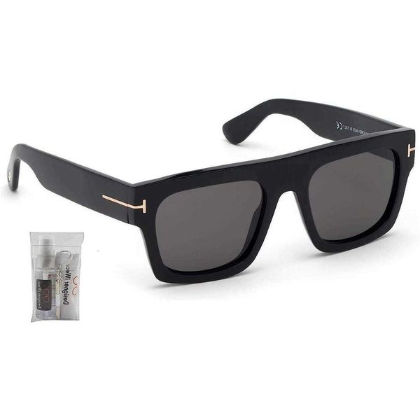 Tom Fords TF Mens Sunglasses Дизайнерские бренды модные роскошные открытые летние геометрические геометрики Fausto с набором для Ewear Eyecare