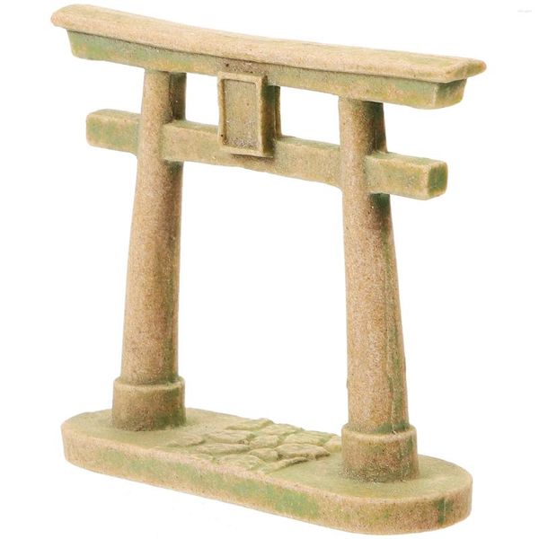 Gartendekorationen, Mikro-Landschaftsbau, Torii-Tor, Spielzeug, Requisiten, Miniaturstatuen, Hausdekoration, Kunstharz-Ornamente, Rot