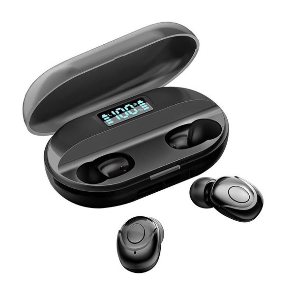 Auricolari TWS wireless Apple Max Auricolare Bluetooth sportivo Mini auricolare in-ear Batteria a lunga durata Batteria di backup per telefono cellulare Display LED Cuffie con riduzione del rumore