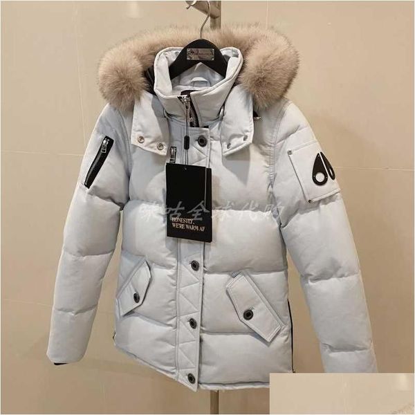 Mens Down Parkas Canadas Purchasing Agency For Winter Moose Scissors Jacket Thick Hooded Defat Sier Clothing Couples Work Epvt Em9M Dr Dh46L