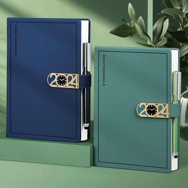 Agenda 2024 Planner Calendario Diario di cancelleria Notebook e blocco note Diario quotidiano A5 Sketchbook Note Book Organizer Plan