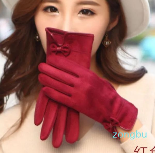 Luvas sem dedos inverno mulheres touchscreen quente fitness longo aquecido luvas femininas para smartphone móvel aquecedores de mão