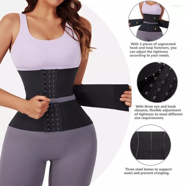 Intimo elasticizzato e contenitivo da donna Body Shaper Tre pezzi di fasciatura segmentata Wrap Shapewear Body da donna Vita Trainer Addomina Binder Tummy