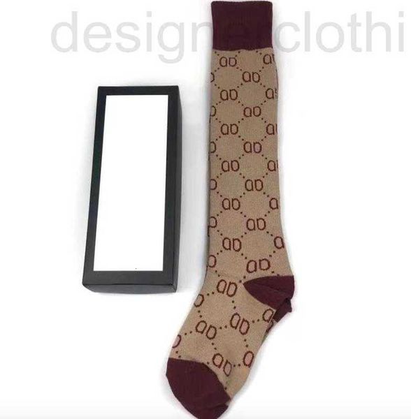 Herrensocken, Designer-Luxusstrumpf, Designer-Wollstrümpfe für Herren und Damen, hochwertige Seniorenstrümpfe, bequeme Kniebeinsocke A4G1