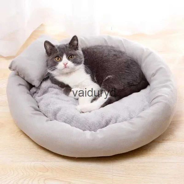 Katzenbetten, Möbel, neues weiches Komfortbett für Katzen, kleine Hunde, warmes Haustier mit Welpenhütte, Sofa, Kätzchenhöhle, Kissen, Hot Accessoriesvaiduryd