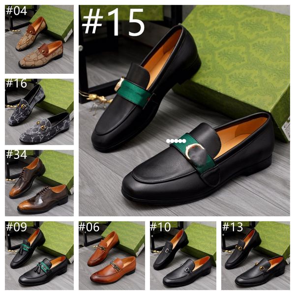 Luxus Designer Lederschuhe Herren Haut Schuh Mode Herren Mokassins Sommer Leder Herren Casual Italienisch Schwarz Für Stilvoll Herren Braun Formal Große Größe 38-45