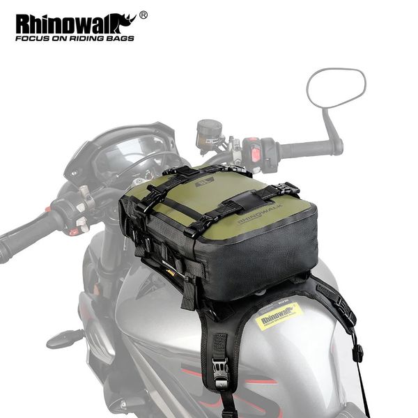 Borse da ciclismo Borsa da serbatoio per moto Rhinowalk Borsa anteriore impermeabile da 6L / 8L / 10L con borsa Installa accessori di base Zaino da ciclismo per motocross 231130