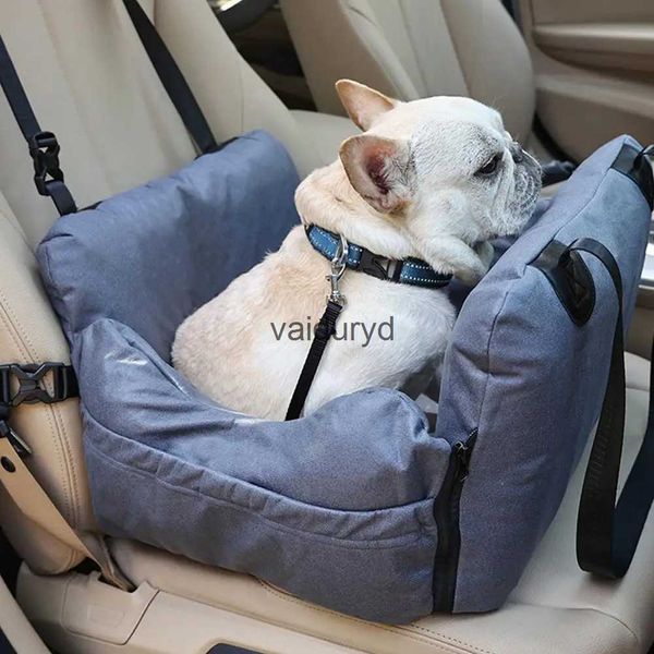 Capas de assento de carro para cães pequenos, cama lavável para animais de estimação com bolso de armazenamento portátil para viagem