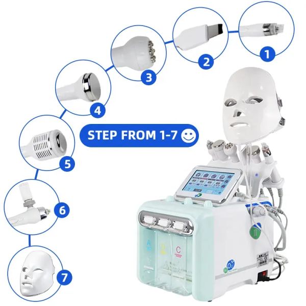 Wie Verkauf Niedriger Preis 6 in 1 Hydra Oxygen Jet Dermabrasion Hydro Aqua Peeling Beauty Face Equipment Salon Facial Machine