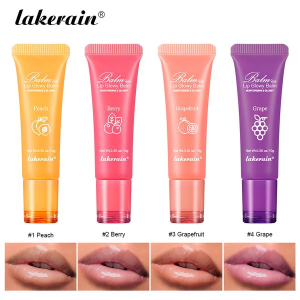 Wasserdichter Jelly Lips Gloss, transparent, feuchtigkeitsspendend, reparierend, reduziert Lippen, feine Linien, Lip Blam Gel, feuchtigkeitsspendendes, pralles Lippenöl, 10 g