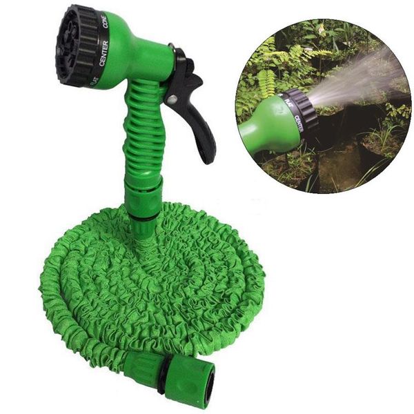 Tubo dell'acqua con connettore rapido retrattile con pistola ad acqua multifunzione Casa Giardino Irrigazione Lavaggio in lattice Set di tubi espandibili da 25FT D280C