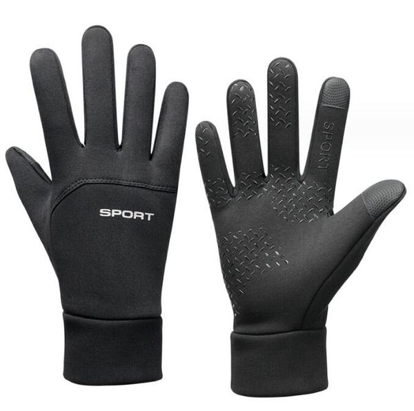 Guantes de invierno para hombre y mujer, guantes cálidos con pantalla táctil para bicicleta, para correr, senderismo, deportes al aire libre, guantes impermeables, equipo de ropa de ciclismo de lana