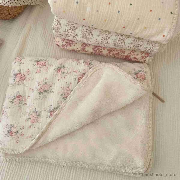 Cobertores Swaddling flanela velo cobertor de bebê inverno quente colcha para cama recém-nascida bebê swaddle envoltório bebê lange carrinho cobertor manta bebe r231130