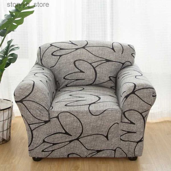 Cadeira cobre único sofá cadeira slipcovers poltrona decoração elastano elástico para sala de estar sofá capa estiramento floral impresso q231130